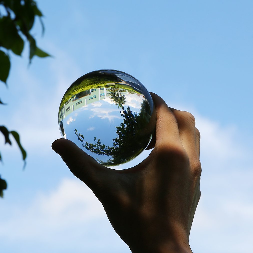 透明玻璃水晶球癒合球攝影道具禮物新人造水晶裝飾球 30 40 50 60 80 毫米