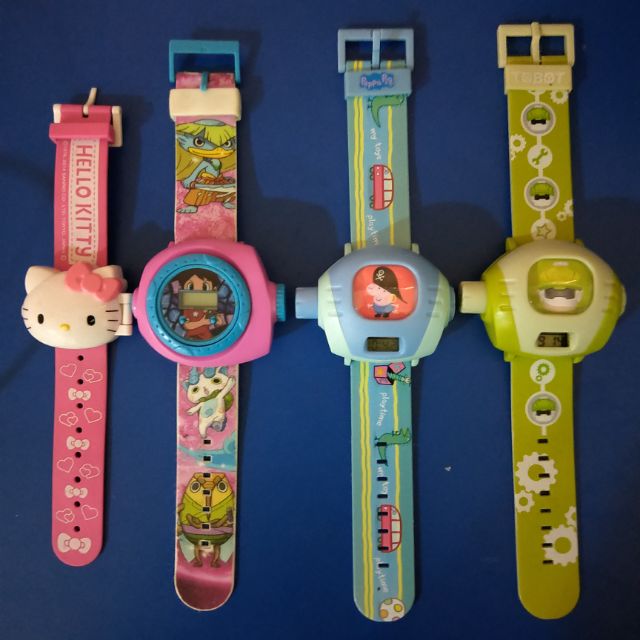 兒童造型手錶 卡通手錶 玩具 出清 佩佩豬 妖怪手錶 機器戰士TOBOT Hello Kitty