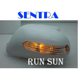 ●○RUN SUN 車燈,車材○● 全新 日產 03 04 05 06 SENTRA M1 LED 後視鏡 超淨白