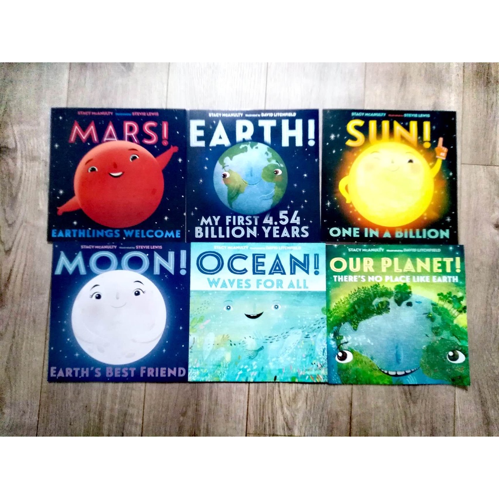 訂購【贈6本書音檔】🍀平裝英文知識繪本套書Earth+Sun+Moon+Ocean+Mars+our planet | 蝦皮購物