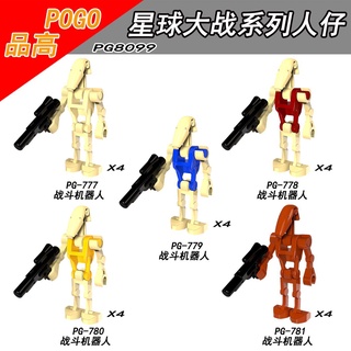 現貨人偶【10個起拍】星際大戰 PG8099 戰鬥機器人 積木玩具模型
