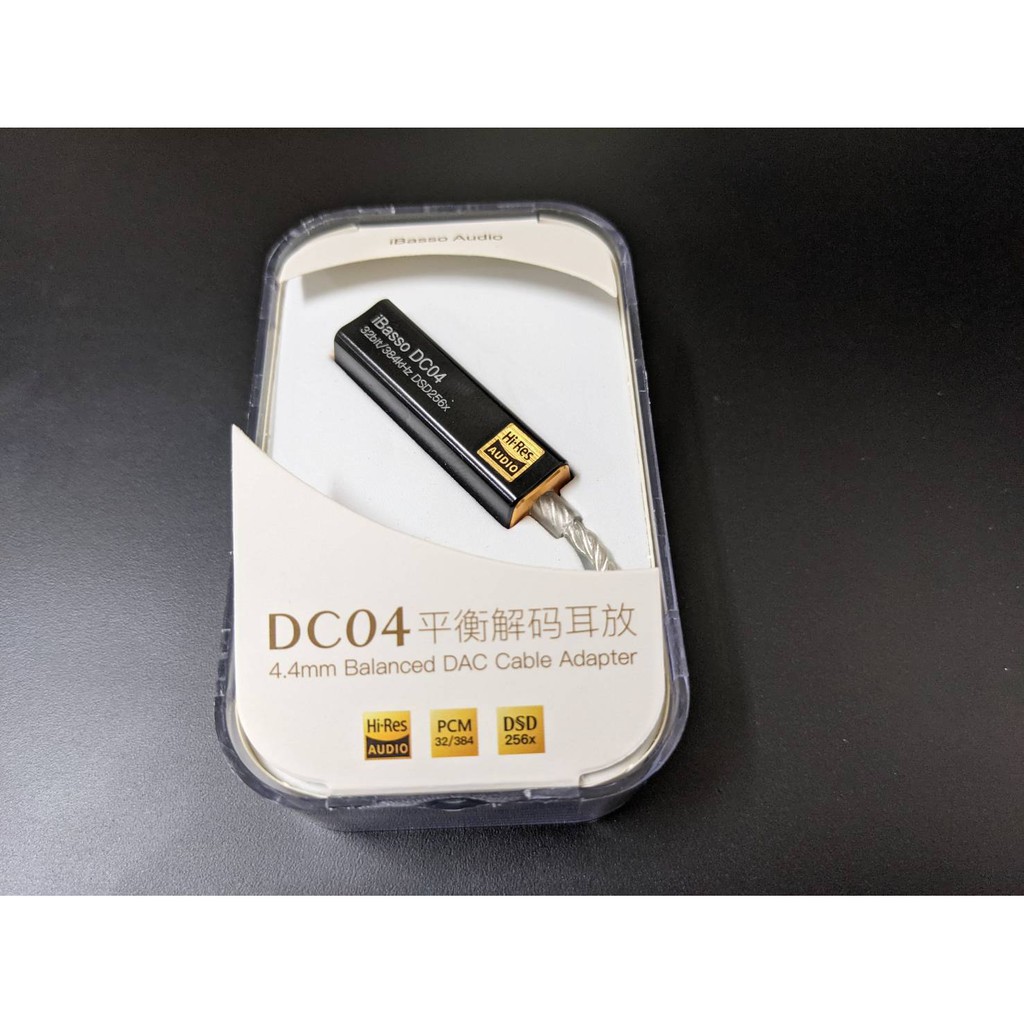 志達電子購入 DC04  iBasso TYPE C 轉 4.4mm平衡 迷你耳機擴大機 USB DAC CS4313