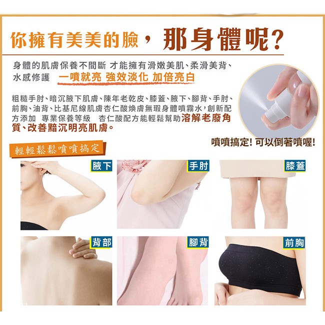 Dr Douxi 朵璽杏仁酸5 煥膚無瑕身體噴霧水100ml 官方旗艦店 蝦皮購物