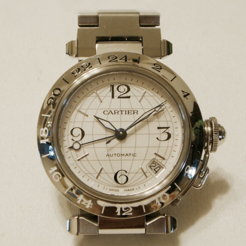 Cartier 錶 卡地亞 Cartier Pasha C GMT 機械錶 兩地時區