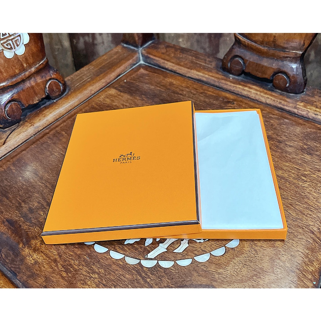 【二手名牌正品紙盒】愛馬仕 Hermès橘盒 飾品盒 飾品盒 收納盒 禮物盒 紙盒