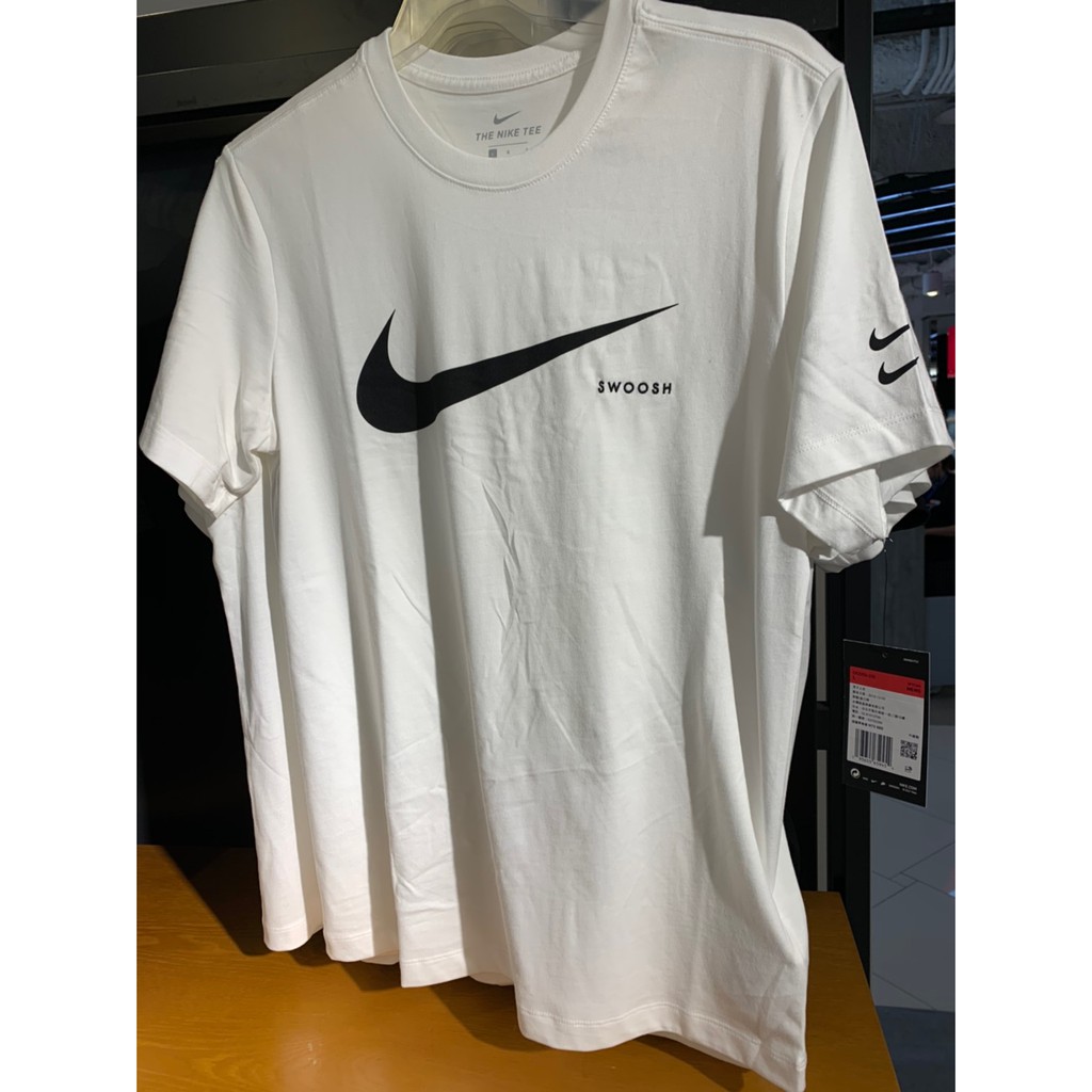 Nike Sportswear Swoosh Tee 雙勾 短袖 男款 白 休閒短T 穿搭 運動 CK2253-100