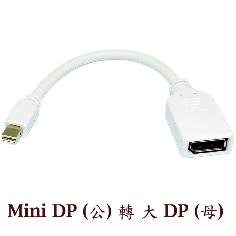 Fujiei Mini DP (公) 轉 大 DP (母) 訊號轉接傳輸線10cm	(SR4117)-CB1743