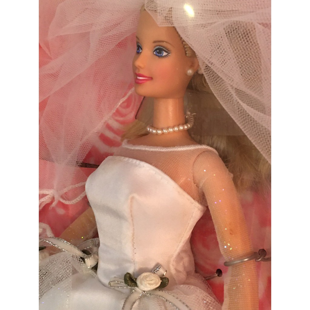 絕版1999新娘芭比娃娃 / Blushing Bride Barbie 1999珍藏白色新娘禮服