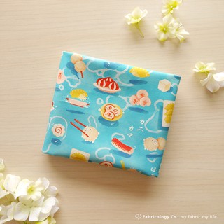【布學無數Fabricology】布料/手作/數位印花/防潑水/2021春季布料/⌂*生活小日常/熱湯上的祭典