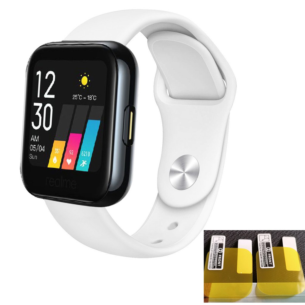Realme智能手錶錶帶，Realme Watch Smartwatch的LENGYI Sport矽膠更換錶帶 表膜替換