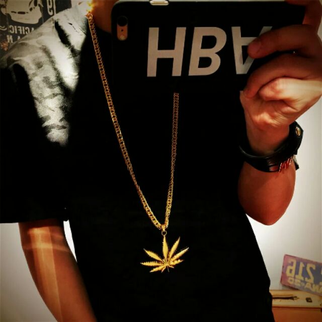 歐美 大麻葉 WEED 金項鍊 嘻哈 HIP HOP 饒舌