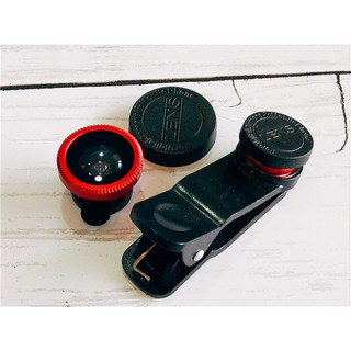 【二手正品】LIEQI LQ-001 廣角+微距+魚眼三合一 手機鏡頭 通用型 鏡頭 自拍夾 180度/0.67X