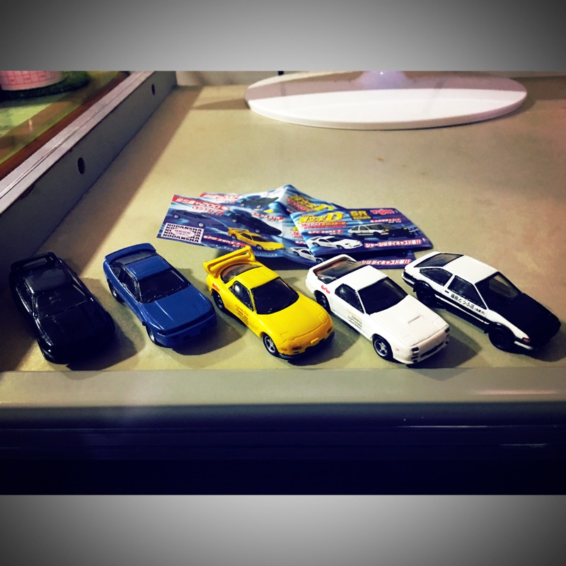 絕版yujin日版頭文字d 扭蛋全部5種 蝦皮購物