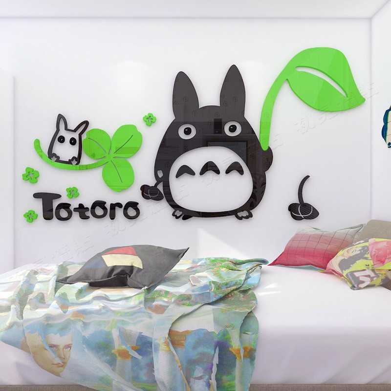 【Zooyoo壁貼】可超取！龍貓壓克力壁貼 3d立體牆貼 壓克力貼畫 臥室兒童房床頭卡通壁畫 房間裝飾壁貼