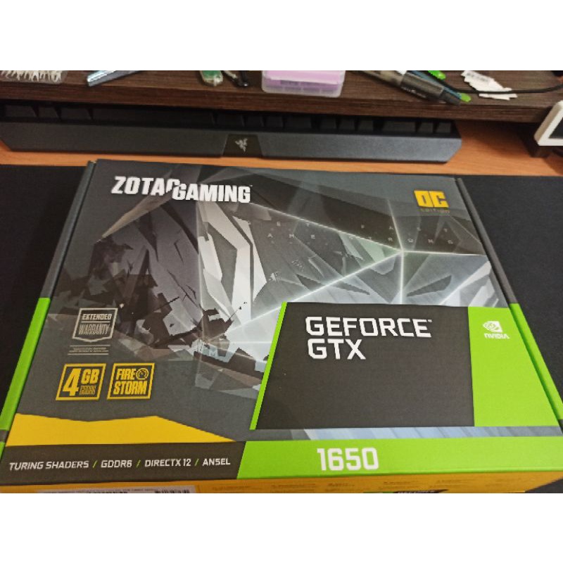 索泰GTX1650 OC 4G-DDR6  (近全新顯卡)