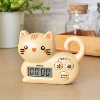 日本貓咪造型料理廚房計時器-棕色