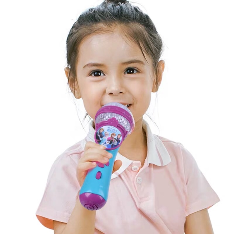 冰雪奇緣艾莎兒童話筒無線寶寶卡拉ok唱歌玩具女孩音樂擴音麥克風