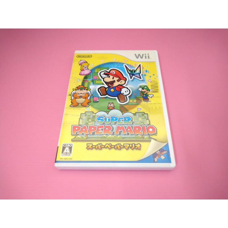 マ ス 出清價! 網路最便宜 任天堂 Wii 2手原廠遊戲片 超級 紙片瑪莉歐 紙片 瑪莉歐 馬力歐 賣190而已