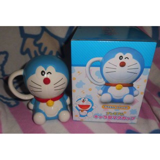 日版﹝授權﹞※ 小叮噹 DORAEMON 哆啦A夢 ※【雙眼張開公仔造型】陶瓷大馬克杯(B款)
