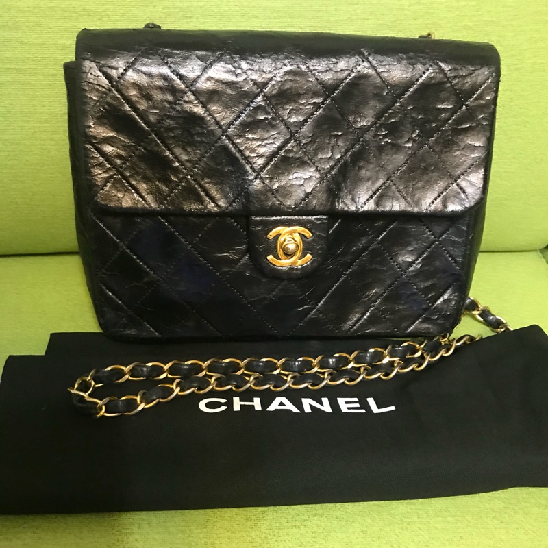 Vintage chanel 20公分 方胖子 老香奶奶等級（請詳細看商品描述唷）