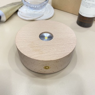 北歐櫸木聚光無線燈座多段調光看影片