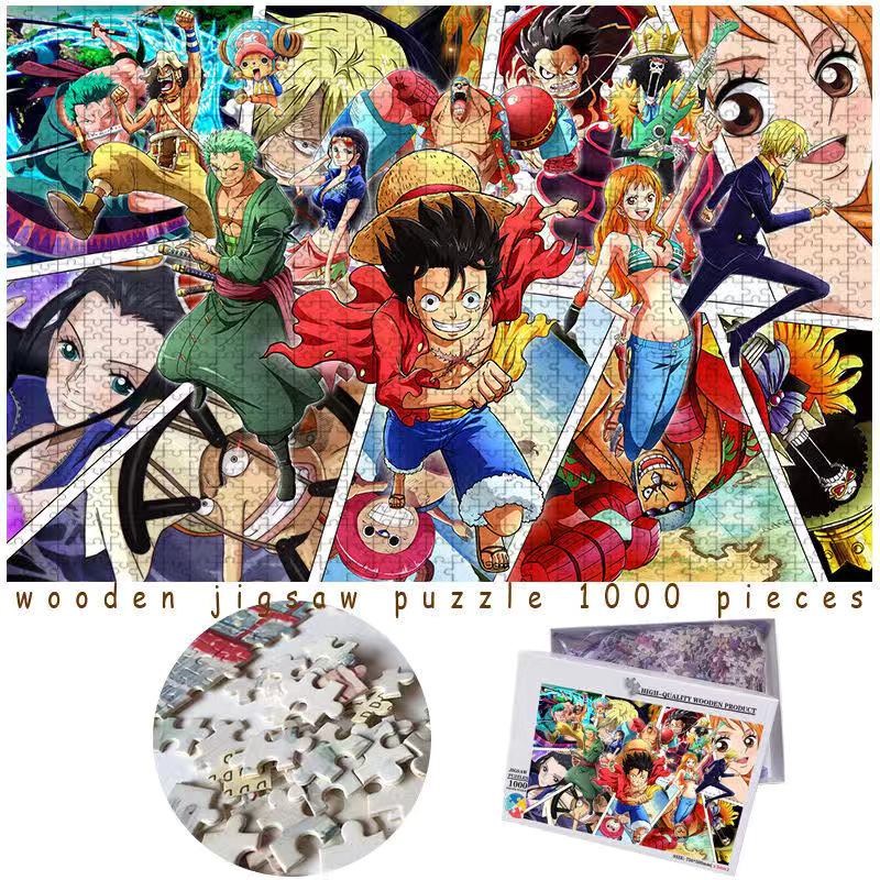 【 拼圖】海賊王/航海王/ONE PIECE拼圖300/500/1000片(多款可選)新世界圓蛋糕島/魯夫/索龍/和之國