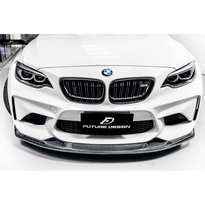 【Future_Design】BMW F87 正 M2 專用 高品質 抽真空 全碳纖維卡夢 MTC款 前下巴