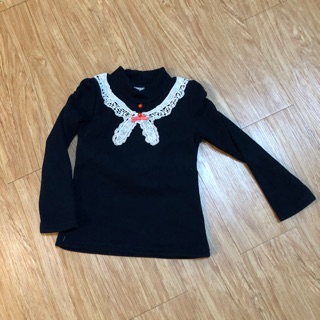 近全新 女童公主袖氣質厚絨上衣，標15