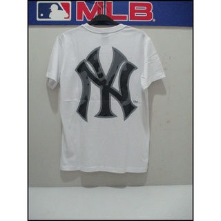 MLB majestic 美國大聯盟 洋基隊印花圓領短T恤 背面大LOGO 白色 6960246800