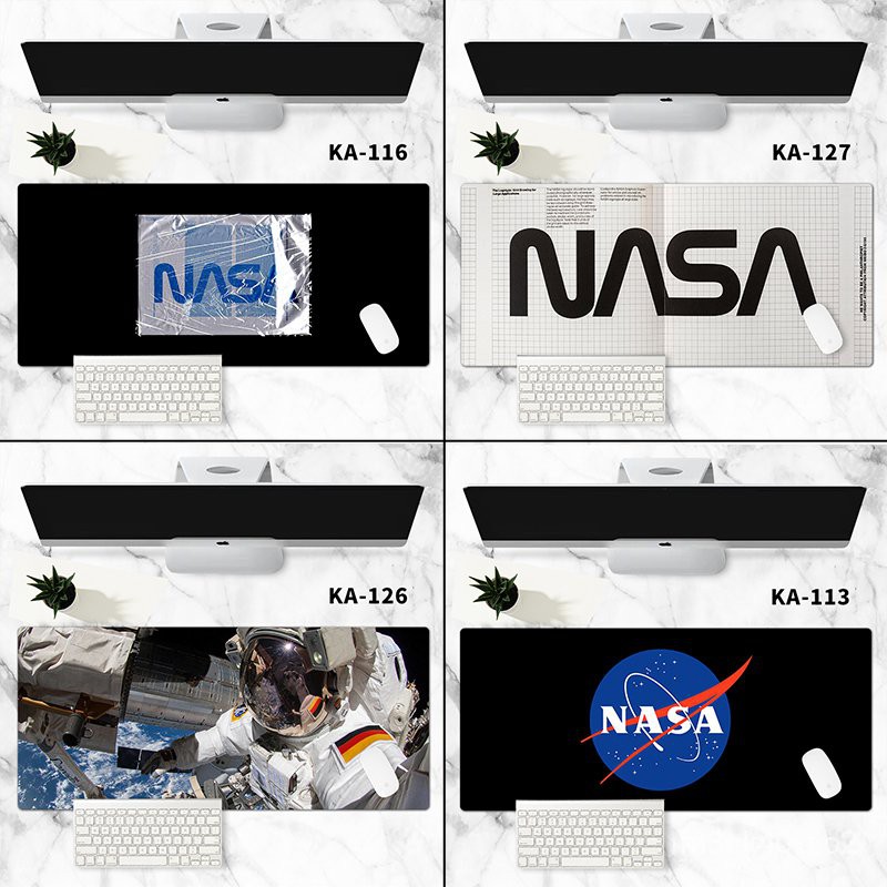 滑鼠墊 NASA宇宙超大鼠標墊月球背面鍵盤墊圓地球火星木星星球鎖邊加厚電腦墊遊戲布面學生桌墊可定製男女個性ins風 vb