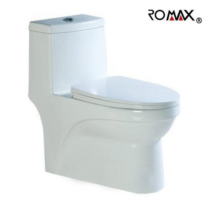 《金來買生活館》美國品牌 ROMAX R8017 水龍捲 單體馬桶 兩段式沖水 同TOTO雙龍捲