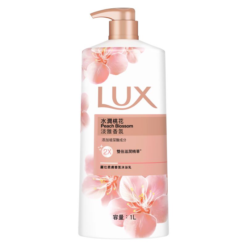 LUX麗仕 柔膚香氛沐浴乳(水潤桃花) 1L【家樂福】