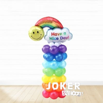 【Joker Balloon】diy彩虹氣球柱 氣球柱 開幕氣球 注水底座 氣球專利環 pvc管 灌水底座 【歡樂揪客】