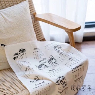 玩物少女®️北歐風 2020年掛布 月曆 拍攝道具 居家裝飾