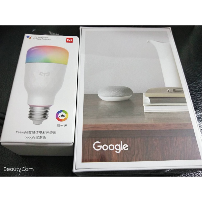 「熱賣現貨」全新Google Nest Mini2代智慧音箱+七彩燈泡💡