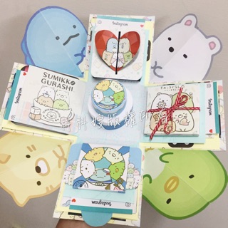 🔥角落生物 白熊 爆炸卡片｜客製化生日卡片｜手工立體機關卡｜生日驚喜禮物｜照片客製｜告白卡｜情人節禮物