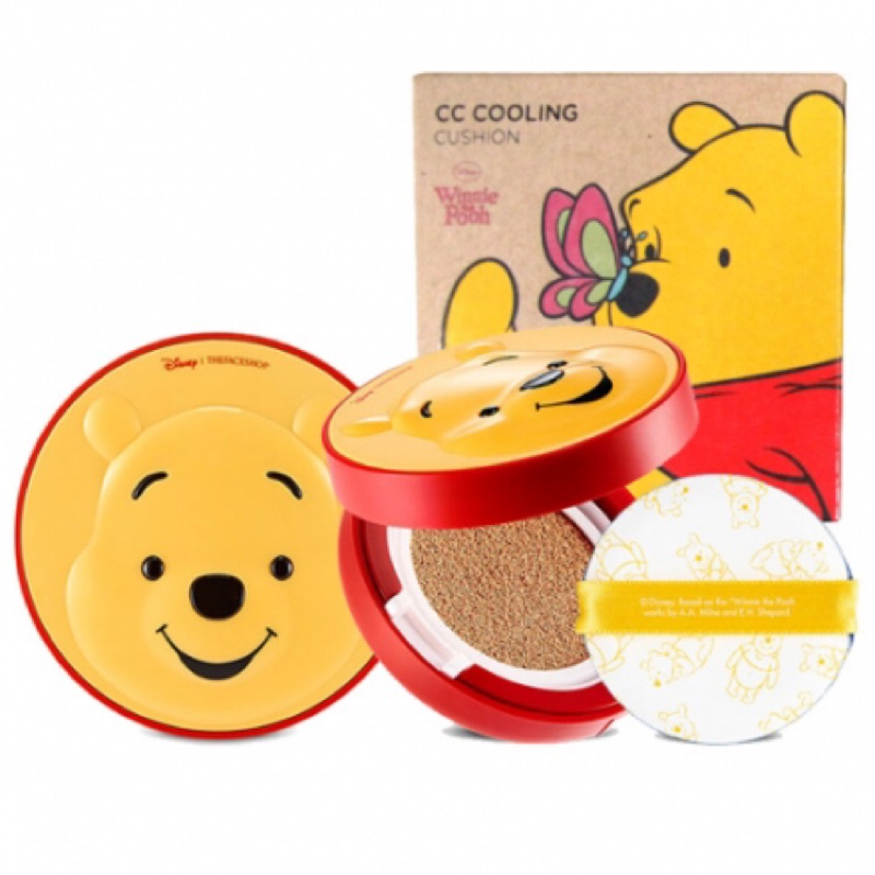 THE FACE SHOP  聯名Winnie Pooh 小熊維尼限量版 氣墊粉餅SPF42 PA+++(現貨）