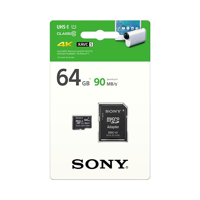 SONY 記憶卡 SR-64UY3A 附轉卡 64G 64GB microSDXC U1 C10 90MB/s【台灣製】