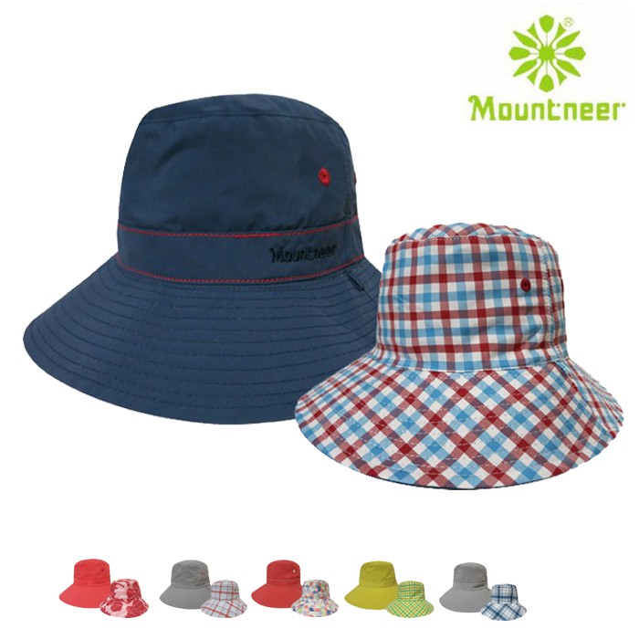Mountneer 山林 台灣 透氣抗UV雙面帽 UPF50 防曬帽 海灘帽 遮陽帽 漁夫帽 11H18 綠野山房