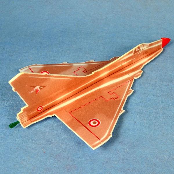 &lt;搞啥飛機&gt;橡筋彈射迴旋飛機玩具9 法國幻象2000 FLYWITCH 台灣遙控飛機新鮮人第一站
