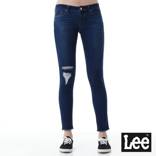 Lee 402 超低腰緊身窄管牛仔褲 女 Body Optix 藍LL1702686WY
