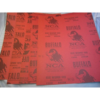 日本 NCA 野牛牌 BUFFALO 水砂紙 #220-#320模型施工 傢俱研磨日本製