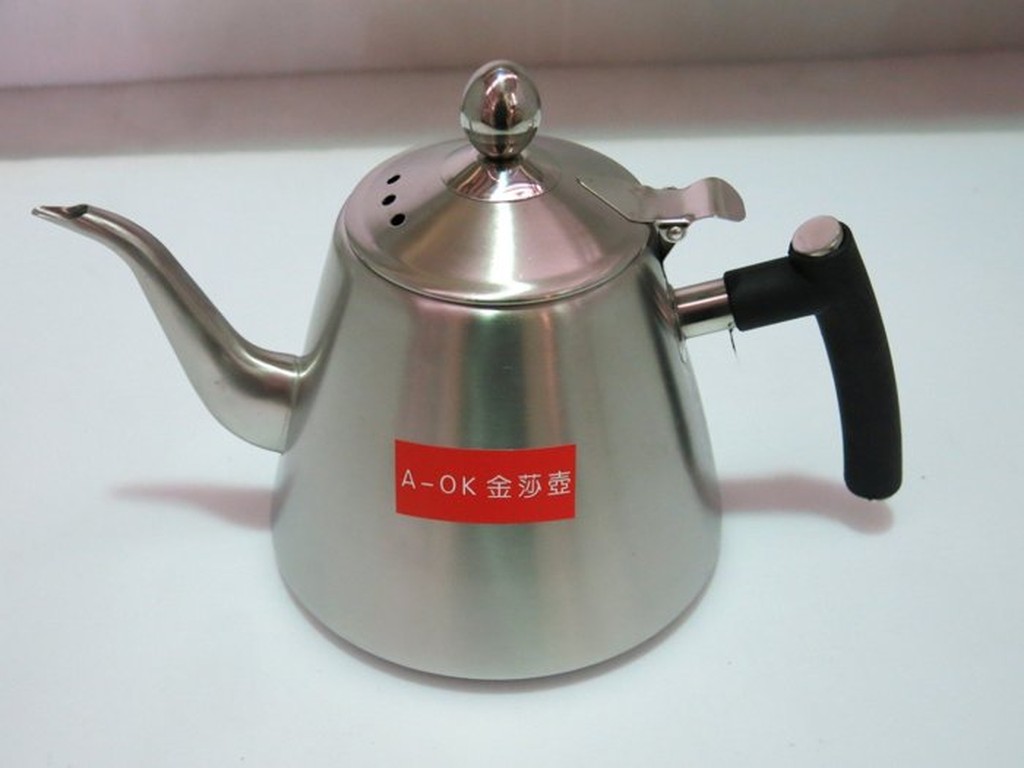 餐具達人【A-OK正304不銹鋼金莎壺1.2L】不鏽鋼茶壺 白鐵茶壺 泡茶壺 倒茶壺