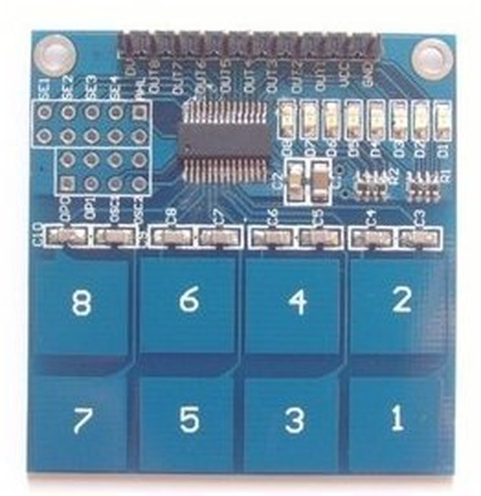 ►411◄TTP226 8路 電容式 觸摸開關 數位觸摸感測器 模組 Arduino