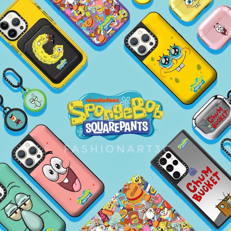 海綿寶寶x Casetify SpongeBob海綿寶寶 派大星 珊迪 蟹老闆 iphone 14手機殼