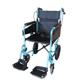 【海夫健康生活館】吉律 機械式輪椅(未滅菌)吉律工業 搬運型 折背鋁輪椅 18吋座寬(GMP-L6CF)