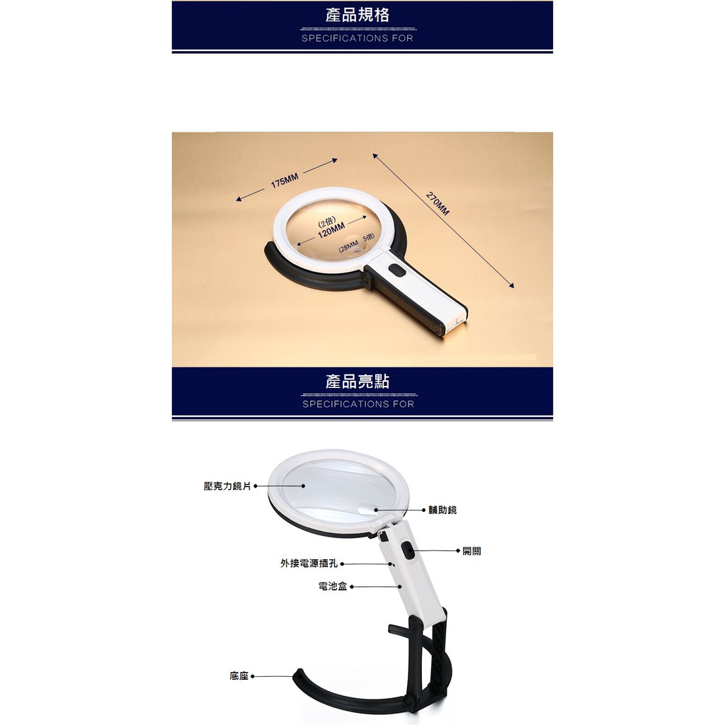 ★Hobby模改舖★ 折疊式放大鏡LED檯燈 模型工作台燈 10LED環圈照明 收合後不占空間