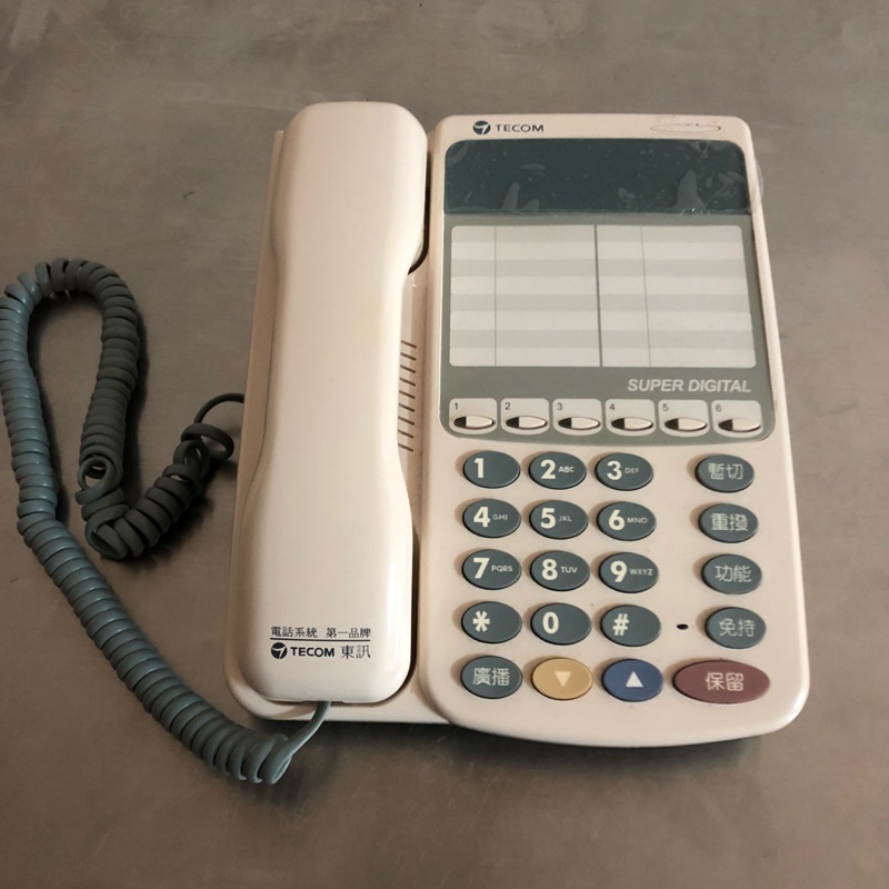 二手總機 東訊 SD-7710E SD-7506D SD-7724G 六鍵標準型數位話機 SD-616總機