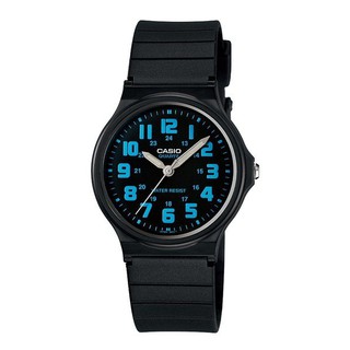 CASIO 卡西歐 男性塑膠錶帶指針錶阿拉伯數字整點時刻 MQ-71-2B (71 2) 學生錶