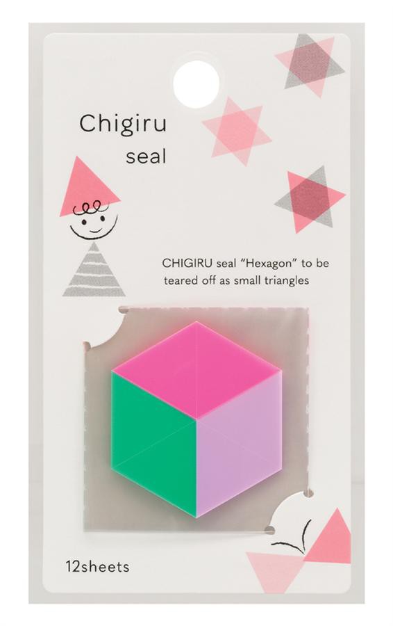 YAMATO三色六角形可撕標示膠帶/ 粉+紫+綠 eslite誠品